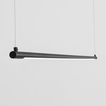 Nova Luce Elettra - lampe suspendue - 120 x 7 x 150 cm - 20W LED inclus - noir sable