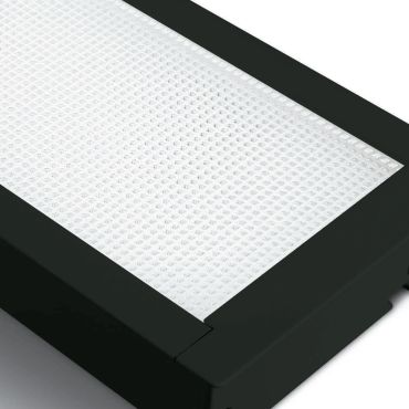 ONE Light UGR19 Profils linéaires LED encastrés - plafonnier encastré - 121 x 5 x 5,5 cm - 40W LED inclus - noir - couleur de lumière blanc chaud