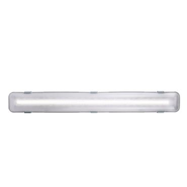 Nordlux Works LED Batten - 65,3 cm - 1x 10W LED inclus - IP65 - gris