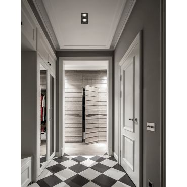 Nova Luce Staff - spot encastrable - 150 x 75 mm, 142 x 70 mm encastrable - noir sable