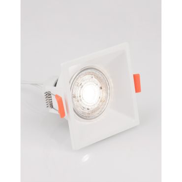 Nova Luce Staff - spot encastré - 75 x 75 mm, 70 x 70 mm format encastré - blanc sable