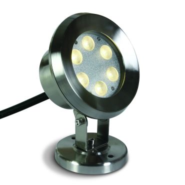 ONE Light LED Underwater Range - projecteur sous-marin à LED - Ø 12,5 x 17,6 cm - 6W LED dimmable inclus - IP68 - acier inoxydable