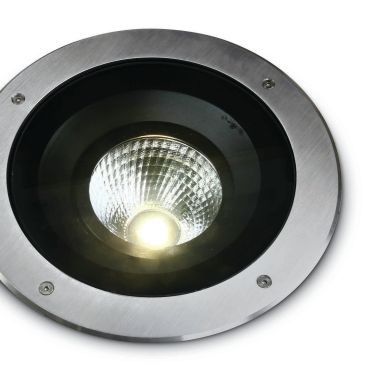 ONE Light COB Inground Adjustable Range - spot sol extérieur - Ø 270 mm, Ø 330 mm à encastrer - 30W LED dimmable inclus - IP67 - acier inoxydable