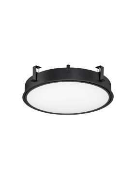 Nova Luce Perfect Profile Trimless - spot encastré - Ø 640 mm, 670 mm encastré - 40W LED dimmable inclus - 3000K - noir