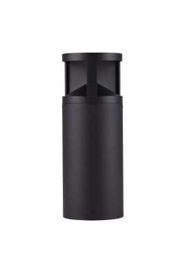 Nova Luce Soul - lampe de jardin - 16 x 43 cm - 24W LED inclus - IP65 - noir sablé