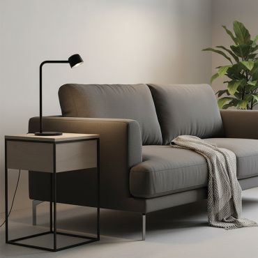 VK Lighting Pop - lampe de table - 14 x 36,25 cm - 5,8W LED inclus - noir