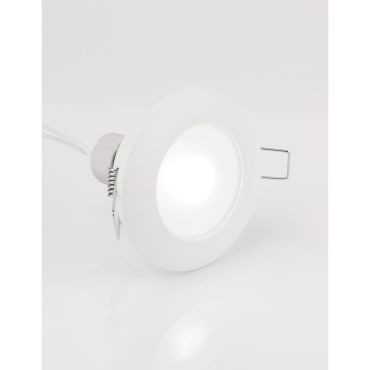 Nova Luce Tex - spot encastrable - Ø 93 mm, Ø 60 mm encastrable - IP44 - blanc sable