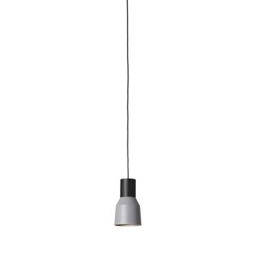 Faro Kombo - lampe suspendue - Ø 12 x 21 cm - gris et noir