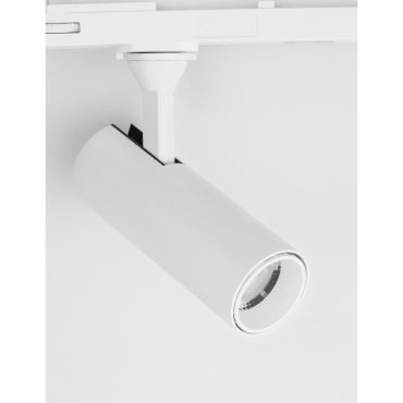 Nova Luce West - Spot sur rail triphasé - 16 x 4 x 19 cm - 10W LED inclus - blanc sable