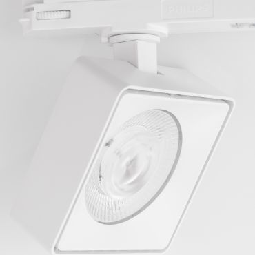 Nova Luce Roler - Spot sur rail triphasé - 9,5 x 9,5 x 15,5 cm - 20W LED inclus - blanc sable