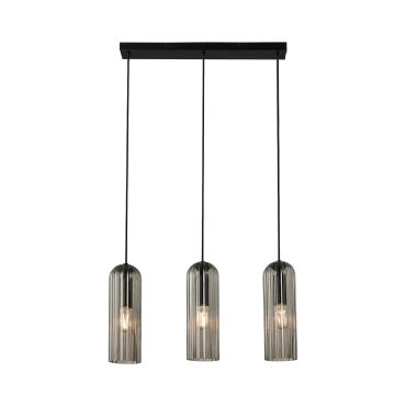 Nordlux Miella - lampe suspendue 3L - 52 x 10 x 160 cm - fumé