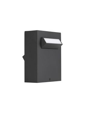 Nova Luce Zelda - lampe de jardin - 12 x 15 x 9,4 cm - 9W LED inclus - IP65 - noir sablé