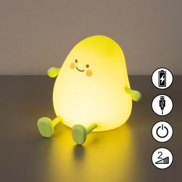 Fischer &amp; Honsel Lia - veilleuse - 12,2 x 12,2 x 11,6 cm - 0,3W LED incl. - vert