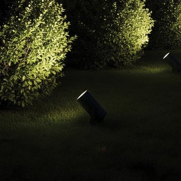 VK Lighting Sui - spot à piquet - Ø 4 x 8,6 cm - 5W LED inclus - IP65 - vert
