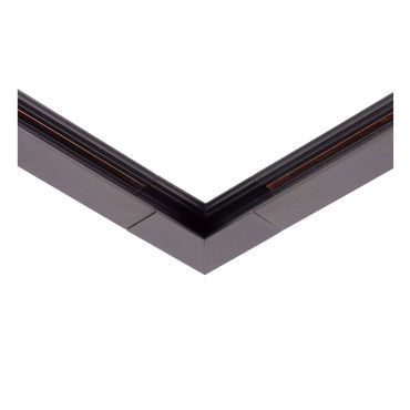 Lucide Linial - système de rails magnétiques - profilé d’angle vertical - 6,7 x 1,9 x 6,7 cm - noir mat chrome