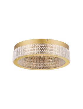 Nova Luce Kinara - plafonnier - Ø 40 x 11 cm - 46W dimmable LED inclus - or