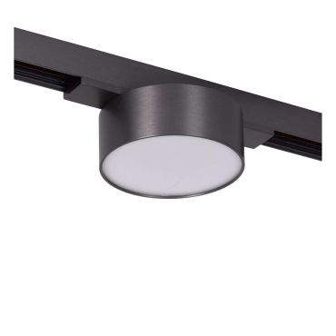 Lucide Linial Fixt - système de rails magnétiques - spot sur rail - Ø 7,4 x 4,5 cm - LED 6W incl. - Fonction de gradation et couleur de lumière réglable via l'application - noir chrome mat