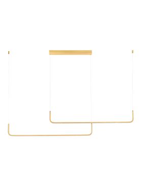 Nova Luce Strita - lampe suspendue - 150 x 120 cm - 40W dimmable LED inclus  - laiton doré