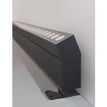 Nova Luce Wall Washer - 100 x 6,5 x 12 cm - 48W LED inclus - IP67 - noir