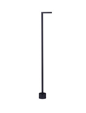 Nova Luce Pipe - lampe de jardin - 11 x 94,5 cm - 5W LED inclus - IP65 - noir sablé