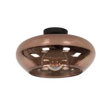 Vico Elevate Glass - plafonnier - Ø 40 x 22 cm - cuivre
