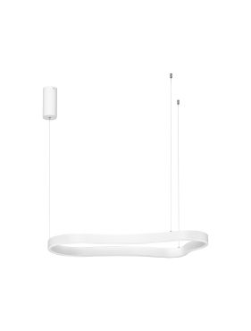 Nova Luce Dussa - lampe suspendue - 45 x 150 x 90 cm - 52W dimmable LED inclus - blanc sable