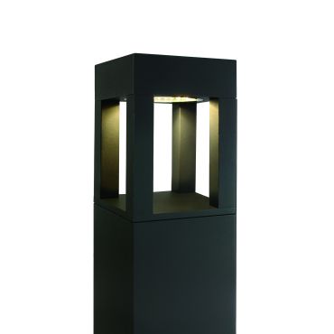 ONE Light Cage Light I - lampe de jardin - 16 x 16 x 60 cm - 22W LED inclus - IP65 - anthracite - couleur de lumière blanc chaud