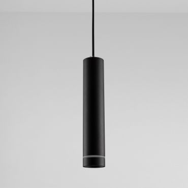 Nova Luce Esca - lampe suspendue - Ø 6 x 150 cm - noir sable