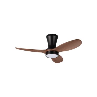 Faro Air - ventilateur de plafond avec lumière - Ø 91,5 cm - noir et bois