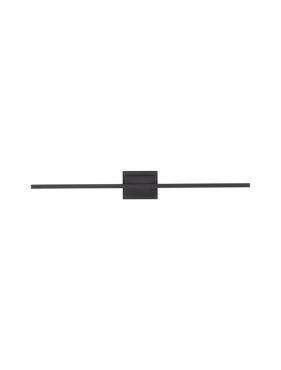 Nova Luce Azure - applique murale - 6,9 x 11, 8 x 90,5 cm - 21W LED inclus - noir sable