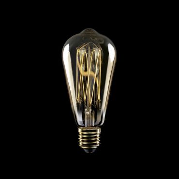 Lampe à filament LED Creative Cables - Ø 6,4 x 14,9 cm - E27 - 7W dimmable - 2700K - ambre