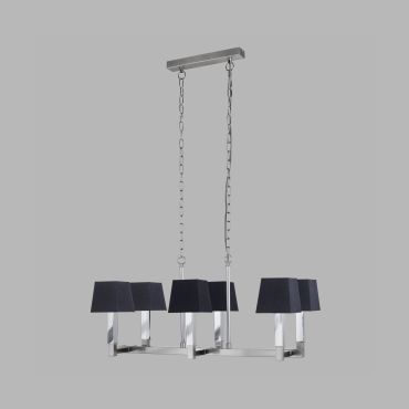 Searchlight Buckingham - lustre - 80 x 30 x 150 cm - noir