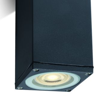 ONE Light GU10 Outdoor Cubes - spot en saillie - 6,3 x 6,3 x 13,5 cm - IP54 - anthracite