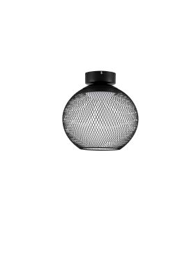 Nova Luce Kinetic - plafonnier - Ø 30 x 30 cm - 12W LED inclus - noir mat