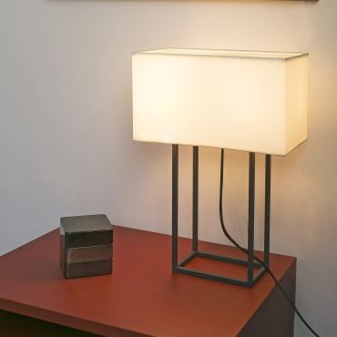 Faro Vesper - lampe à poser - 40 x 20 x 60 cm - brun et beige