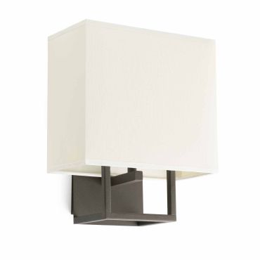 Faro Vesper - applique murale avec interrupteur - 22 x 15 x 26,5 cm - brun et beige