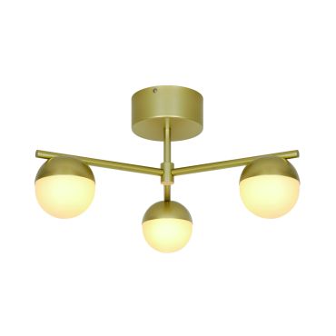 Nordlux Contina - plafonnier 3L - 48,5 x 25,3 cm - laiton brossé
