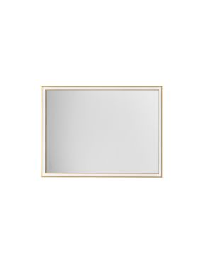 Nova Luce Ambor - miroir avec éclairage - 60 x 80 x 5,5 cm - 38W LED inclus - IP44 - Or anodisé