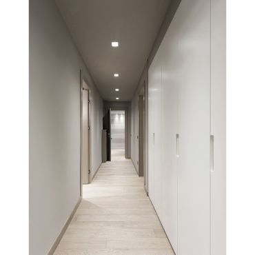 Nova Luce Brad - spot encastré sans garniture - 88 x 88 mm, 85 x 85 mm format encastré - blanc