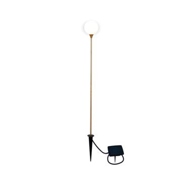 New Garden Bruna - spot de sol sur piquet avec panneau solaire - Ø 8 x 80 cm - 0,5W LED inclus - IP44 - cuivre