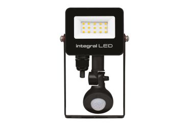 Integral LED Super Slim 2 – projecteur avec détecteur de mouvement – 10,3 x 3,9 x 16,7 cm – 10W LED inclus – IP67 – noir