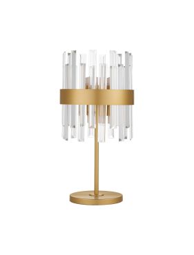 Nova Luce Crown - lampe de table - Ø 25 x 50 cm - or satiné