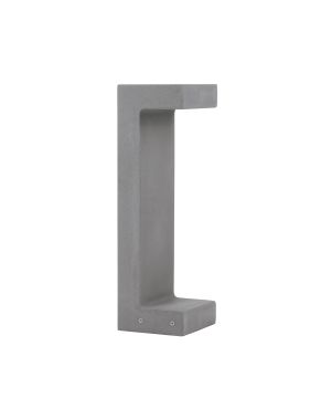 Nova Luce Aran - lampe de jardin - 16 x 50 x 15 cm - 8W LED inclus - IP65 - gris