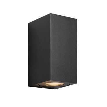 Nordlux Canto Maxi Kubi 2 - applique murale extérieure - 8,7 x 17,2 x 10 cm - IP44 - noir