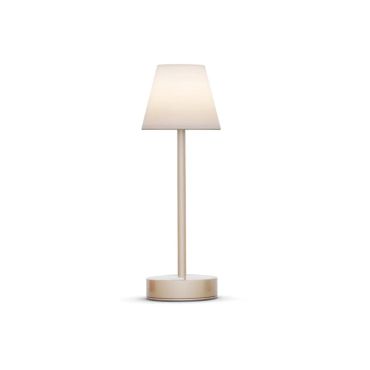New Garden Lola Slim 30 - lampe de table rechargeable avec variateur tactile - Ø 11 x 32 cm - 1,9W LED dimmable inclus - IP44 - or - couleur de lumière blanche