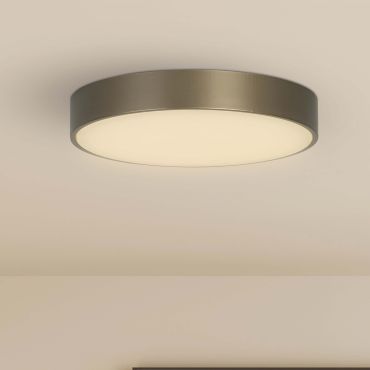 Searchlight Palma - plafonnier - Ø 25 x 4 cm - 12W LED inclus - bronze et opale