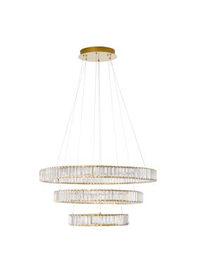 Nova Luce Aurelia - suspension - Ø 80 x 160 cm - 92W LED dimmable inclus - or