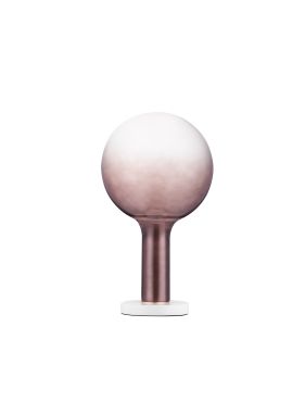 Nova Luce Nostos - lampe de table - Ø 20 x 35 cm - 3W dimmable LED inclus - brun et or