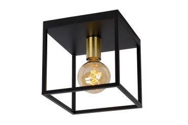 Lucide Ruben - plafonnier - 22 x 22 x 22 cm - noir