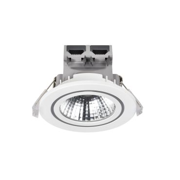 Nordlux Alec 1-Kit - spot encastré - Ø 95 mm, Ø 80 mm encastré - gradateur 3 niveaux - 6,1W LED inclus - IP44 - blanc